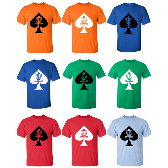 Disc Golf T Shirt ACES BASKET Discgolfer Discgolfing Shirt - Picture 3 of 16